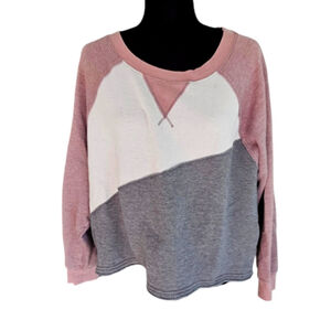 Free People sport crew neck oversized sweater size medium